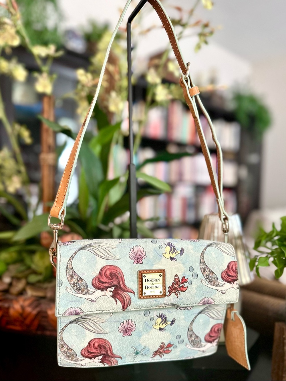 Dooney & Bourke Disney Little Mermaid Crossbody Shoulder Bag GUC!